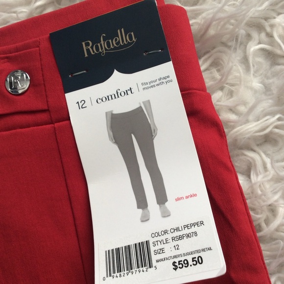 NWT Rafaella Pull-On Stretch Comfort Pants - Picture 6 of 6
